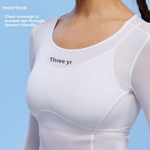 Maglia Tecnica <span class=keywords><strong>EVR</strong></span> da Ciclismo a Maniche Lunghe, Traspirante e ad Asciugatura Rapida, in Nylon/Cashmere, per Donna, Estiva, per Bici da Strada - Product Image 3