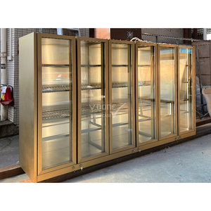 Venta al por mayor moderno hotel restaurante cristal exhibición vino almacenamiento bodega gabinete muebles - Product Image 1