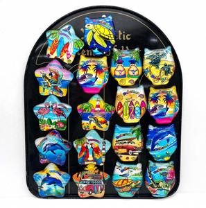 Imán de Cristal para Refrigerador con Diseño de Tortuga Marina 3D, Recuerdo de las Bahamas, Venta al Por Mayor Personalizada por el Fabricante - Product Image 1