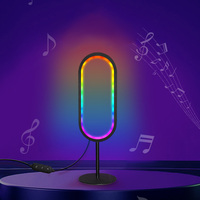 Lampe de table LED RGB alimentée par USB Shinelite avec application et télécommande, design minimaliste pour la décoration de la salle de jeu