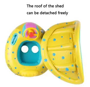 Single PVC <b>Inflatable</b> Water Raft 71 EN River <b>Swim</b> baby floats Use <b>for</b> Water Park Tube & Baby <b>Swim</b> Ring with sun protect canopy - Product Image 5