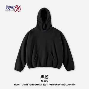 Tùy Chỉnh Nặng 450gsm Lông Cừu Quá Khổ Áo Cá Nhân Phía Trước Logo Thêu Thời Trang Đường Phố Áo Thun Mùa Đông In Kỹ Thuật Số - Product Image 3