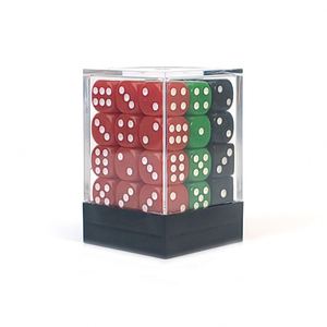 Etiquetas Personalizadas para Fabricantes, Juego de Dados de 36 Piezas de Color Sólido D6 de 12 mm con Caja de Plástico Transparente para Juegos de Mesa - Product Image 1