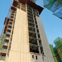 Construcción de apartamentos, estructura de acero prefabricada, con buen aislamiento, uso permanente