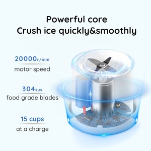 Nouveau Mixeur Portable USB Rechargeable 350ml 4 Lames pour Jus Frais Smoothies Glace Pilée Sans BPA Idéal Voyage et Gym Sanhuo 2026 - Product Image 4