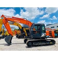 Excavatrice sur chenilles d'occasion de marque japonaise, 12 tonnes, moteur Isuzu, Hitachi ZX120-6, prête à être expédiée, à vendre