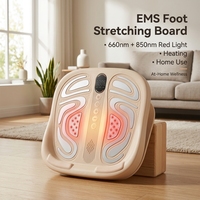 Eveekon EMS Planche inclinée pour étirement des pieds et des mollets avec lumière rouge 660nm 850nm et chauffage, étireur de cheville, étireur d'Achille