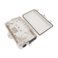 Caja de Distribución de Fibra Óptica FTTH de 6 Núcleos con 6 Adaptadores SC APC UPC, Caja Terminal FDB para Exteriores Resistente al Agua IP65