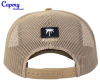 Casquette Trucker Classique Unisexe Marron à 5 Panneaux en Coton avec Logo Brodé 3D et Fermeture Réglable – Vente en Gros