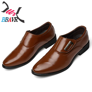 รองเท้าหนังผู้ชายแบบสวม รุ่น Monk Strap คุณภาพพรีเมียม หัวแหลม สำหรับธุรกิจและงานทางการ กันลื่น ขายส่งจากโรงงาน - Product Image 3