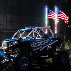 1 luces de látigo LED de 4 pies para UTV, señal de giro para RZR Can-Am Maverick X3, látigo de luz LED para SXS ATV Buggy Boat Offroad - Product Image 1