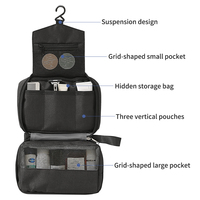 Sac de rangement suspendu pour salle de bain HANFEIZI, sac de rangement de voyage pour articles de toilette, brosse à dents, dentifrice, produits de bain
