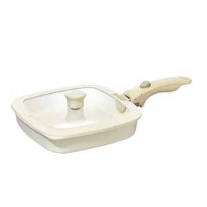 Batterie de cuisine multi-usages de 11 pièces avec poignée détachable, revêtement en céramique et couvercle en verre de silicone - Product Image 2