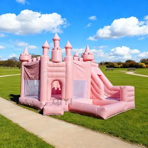 Castillo Inflable Personalizable con Tobogán, Color Princesa, Certificado CE, Garantía de 3 Años, para Uso Comercial en Exteriores - Product Image 1