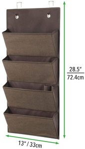 Fabric Office Over the Door Folder <b>Storage</b> Wall Mounted Hanging <b>File</b> Organizer - Product Image 2