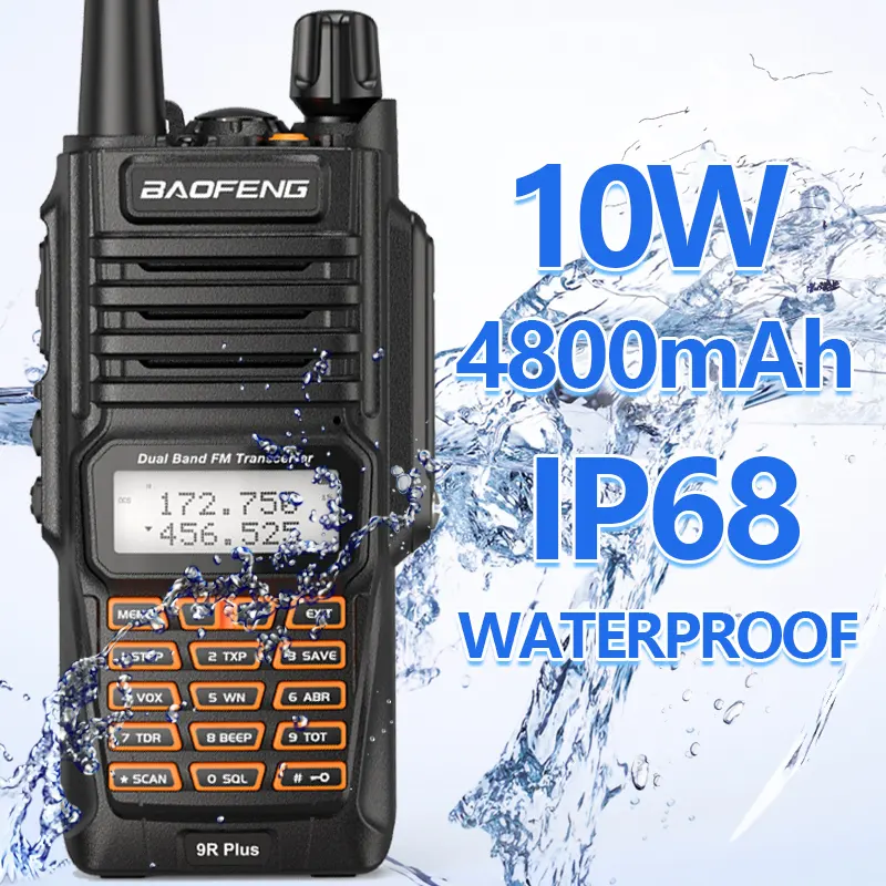 Camoro waterproof IP68 Baofeng UV-9R 50km walkie talkie 10W UV9R plus Upgrade CB Ham radio portable digital mobile radio