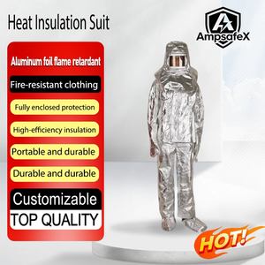 Traje de Bombero de Cinco Dedos con Aislamiento Térmico de Lámina de Aluminio y Aramida, Resistente al Fuego y a Altas Temperaturas - Product Image 1