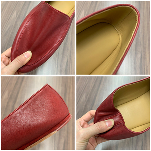 OEM/ODM Custom Men's Full-Grain Leather Luxury Slip-on Business Dress Shoes Stylish Casual <b>Flats</b> Office Wedding Formal Loafers - Product Image 2