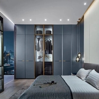 Offre Spéciale de garde-robe articulé de conception simple moderne personnalisée de Balom pour le vestiaire d'hôtel ensemble de placard de stockage de vêtements de MDF