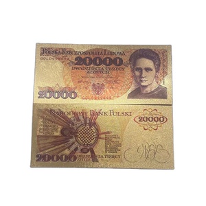 Mới 8 thiết kế phi tiền tệ sưu tập Ba Lan Ngân hàng lưu ý Pet 24K mạ vàng tiền giấy - Product Image 3