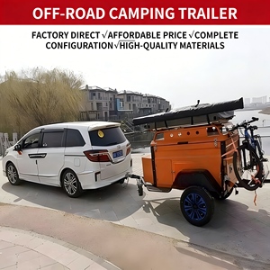 Remolque Compacto para Acampar con Certificación CE, Remolque Ligero para Bicicleta para Viajes y Experiencias de Campamento Ecológicas - Product Image 4