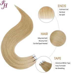 Extensiones de cabello de cinta de grado 11a al por mayor de FH, cinta de cabello humano europeo estirado doble recto en - Product Image 3