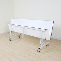 Ensemble de mobilier scolaire pliable en bois pour 6/8/12 places, banc et table d'école pour l'école