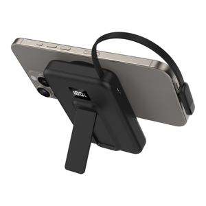 Vente directe d'usine, <span class=keywords><strong>batterie</strong></span> <span class=keywords><strong>externe</strong></span> portable 20W 10000mah, magnétique, sans fil, 15W, câbles intégrés, support pliable - Product Image 4