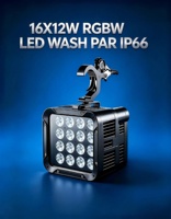Nouveau projecteur LED extérieur 16x12W RGBW, projecteur COB 4x50W, contrôle DMX512, étanche, pour éclairage mural, projecteur LED RGBW