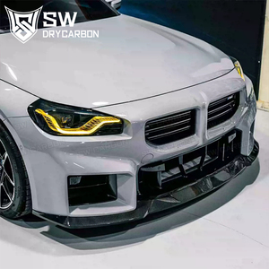 Khô Sợi Carbon R44 Phong Cách G87 M2 Phía Trước Môi Cho BMW G87 M2 Coupe Phía Trước Bumper Splitter Lip Khuếch Tán Bìa Trim 2-Cửa 2023 Trong - Product Image 6