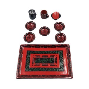 Vajilla de cerámica en miniatura imitación Ma Wangdui, juguetes de simulación, accesorios para casa de muñecas - Product Image 5