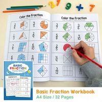 Cahier d'activités de mathématiques pour les élèves de 3e, 4e et 5e années : Améliorez vos connaissances sur les fractions et la division