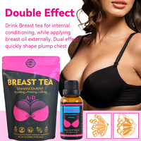 Thé et produits à base d'huile pour l'augmentation naturelle des seins, croissance rapide, raffermissement et lifting, nourrissant pour rehausser la poitrine