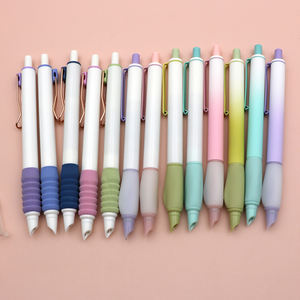 Stylos <span class=keywords><strong>plume</strong></span> effaçables à encre thermique avec poignée confortable en silicone souple Stylos <span class=keywords><strong>plume</strong></span> design à presser Papeterie fantaisie - Product Image 5