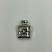 Perle décorative en métal écologique personnalisable avec logo pour bouteille de parfum, robe, chapeau, sac, décoration de vêtements DIY, vente en gros
