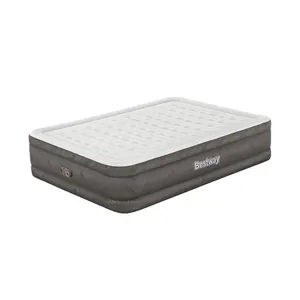 Bestway 69050 Hot Sale 2.03m x 1.52m x 46cm Soft Queen Family Sized Colchones Inflables Folding Air Bed 2 Person Air Mattress