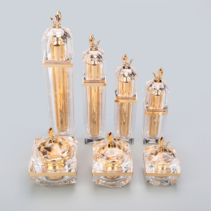 Ensembles d'emballage de soins de la peau du visage bouteilles 30ml 40ml 60ml 120ml carrés acryliques vides pots de soins cosmétiques de luxe - Product Image 1