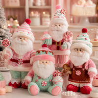 Fabricant de jouets en peluche OEM, Père Noël en peluche, poupée personnagre de Noël sur mesure pour la promotion de la marque et les cadeaux