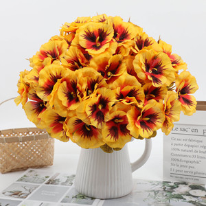 Bouquets artificiels de primulas et de phalaenopsis, fleurs artificielles pour la décoration florale de la maison, aménagement paysager de mariage, vente en gros disponible - Product Image 4