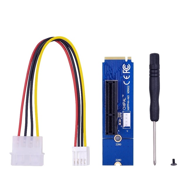 PCI-E 4X 1X to NGFF M.2 Transfer Card Converter M2 M Key to X4 X1 Adapter for PCIE 1X 16X Riser Card for GPU Video Card