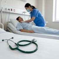 Stéthoscope manuel binaural professionnel en alliage de zinc à tête unique certifié CE pour étudiants en médecine et médecins - Vente en gros