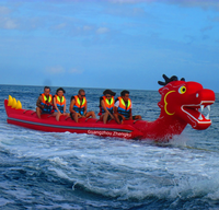 Usine en gros remorquable bateau dragon d'eau bateau banane gonflable pour la mer