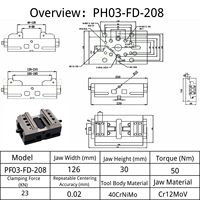 Étau de banc 5 axes de haute précision auto-centrant pour centre d'usinage CNC, personnalisable OEM, largeur de mâchoire 100mm/150mm, pour engrenages