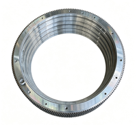 Fabricant d'anneaux d'engrenages éoliens de grande taille |   Grande couronne d'engrenage à denture droite robuste usinée CNC pour entraînement de rotation de turbine éolienne