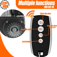 Mando a distancia RF de 433MHz con función de aprendizaje JINKAIRUI Motor deslizante Integración sin costuras Material metálico