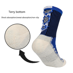 कस्टम पकड़ मोजे तौलिया नीचे गैर-पर्ची एथलेटिक फुटबॉल पकड़ मोजे पुरुषों के लिए महिलाओं के लिए विरोधी पर्ची फुटबॉल मोजे - Product Image 4