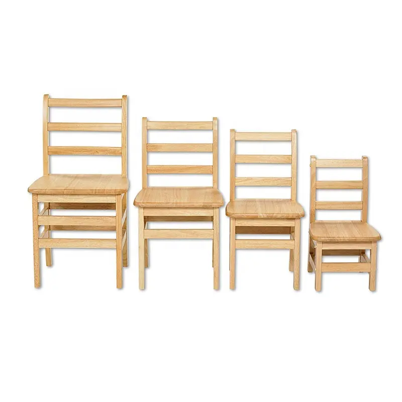 ใหม่ล่าสุดเก้าอี้ไม้คุณภาพสูงเด็ก Solid Pine ไม้เก้าอี้