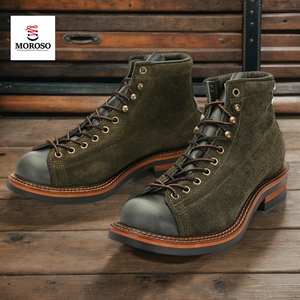 Scarponcini da Trekking alla Caviglia per <span class=keywords><strong>Uomo</strong></span> e Donna in Stile Europeo e Americano <span class=keywords><strong>con</strong></span> Fodera in Vera Pelle e Tomaia in Strato Superiore di Pelle Bovina dal Design Corto - Product Image 3