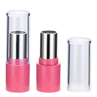Tube de rouge à lèvres rond vide B2371 pour marque privée, conteneur de stick à lèvres personnalisé avec logo, emballage cosmétique couleur nude, prix
