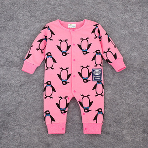 Vêtements de Boutique en Gros pour Filles 2017 – Barboteuses Printanières à Motifs de Dessins Animés pour Bébés et Enfants - Product Image 3